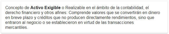 activo exigible