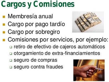 comisiones de tarjetas de credito