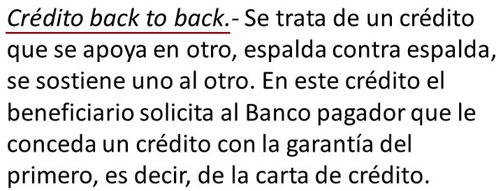 credito back-to-back