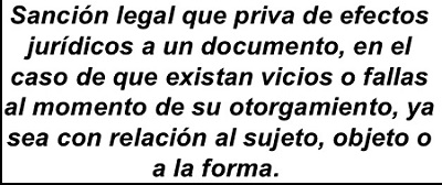 nulidad de los documentos privados