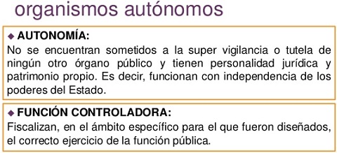 organismos autonomos
