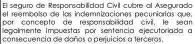 seguro de responsabilidad civil