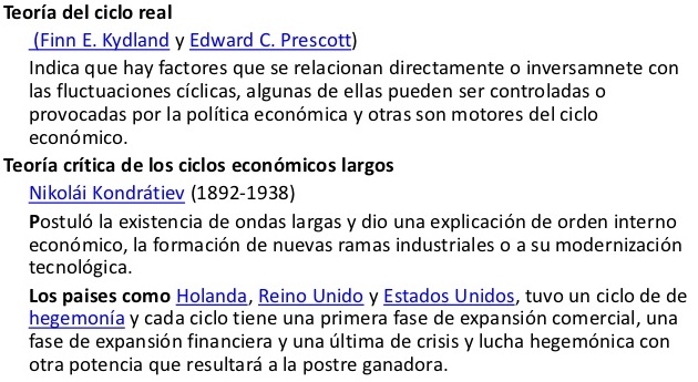 teorias politicas del ciclo economico